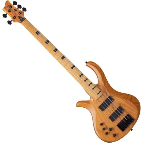 Schecter Session Riot-5 Left-Handed Electric Bass in Aged Natural Finish sku number SCHECTER2857