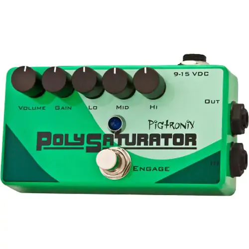 Pigtronix PolySaturator Multi-stage Distortion with 3-Band Active EQ Guitar Pedal sku number PSO