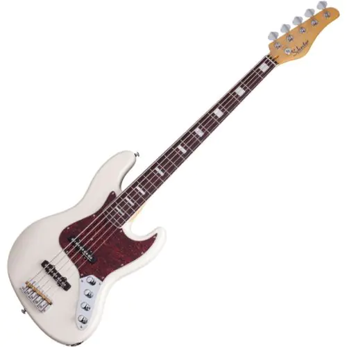 Schecter Diamond-J 5 Plus Electric Bass in Ivory Finish sku number SCHECTER2864