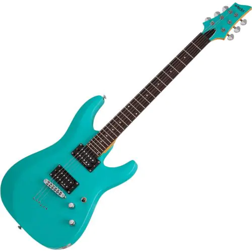 Schecter C-6 Deluxe Electric Guitar Satin Aqua sku number SCHECTER428