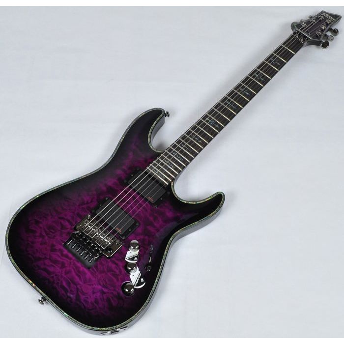Schecter Hellraiser C 1 Fr Electric Guitar In Trans Purple Burst Finis Schecter Hellraiser C 1 Fr Electric Guitar In Trans Purple Burst Finis