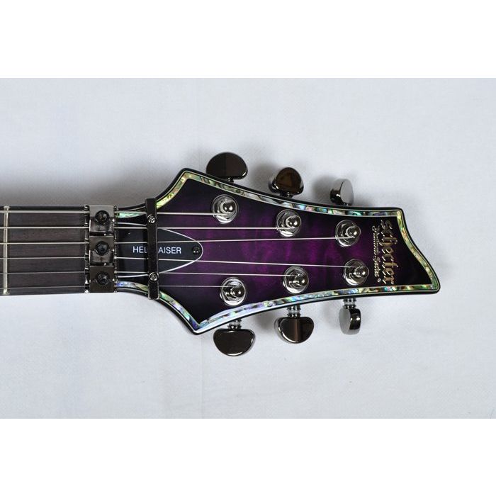 Schecter Hellraiser C 1 Fr Electric Guitar In Trans Purple Burst Finis Schecter Hellraiser C 1 Fr Electric Guitar In Trans Purple Burst Finis