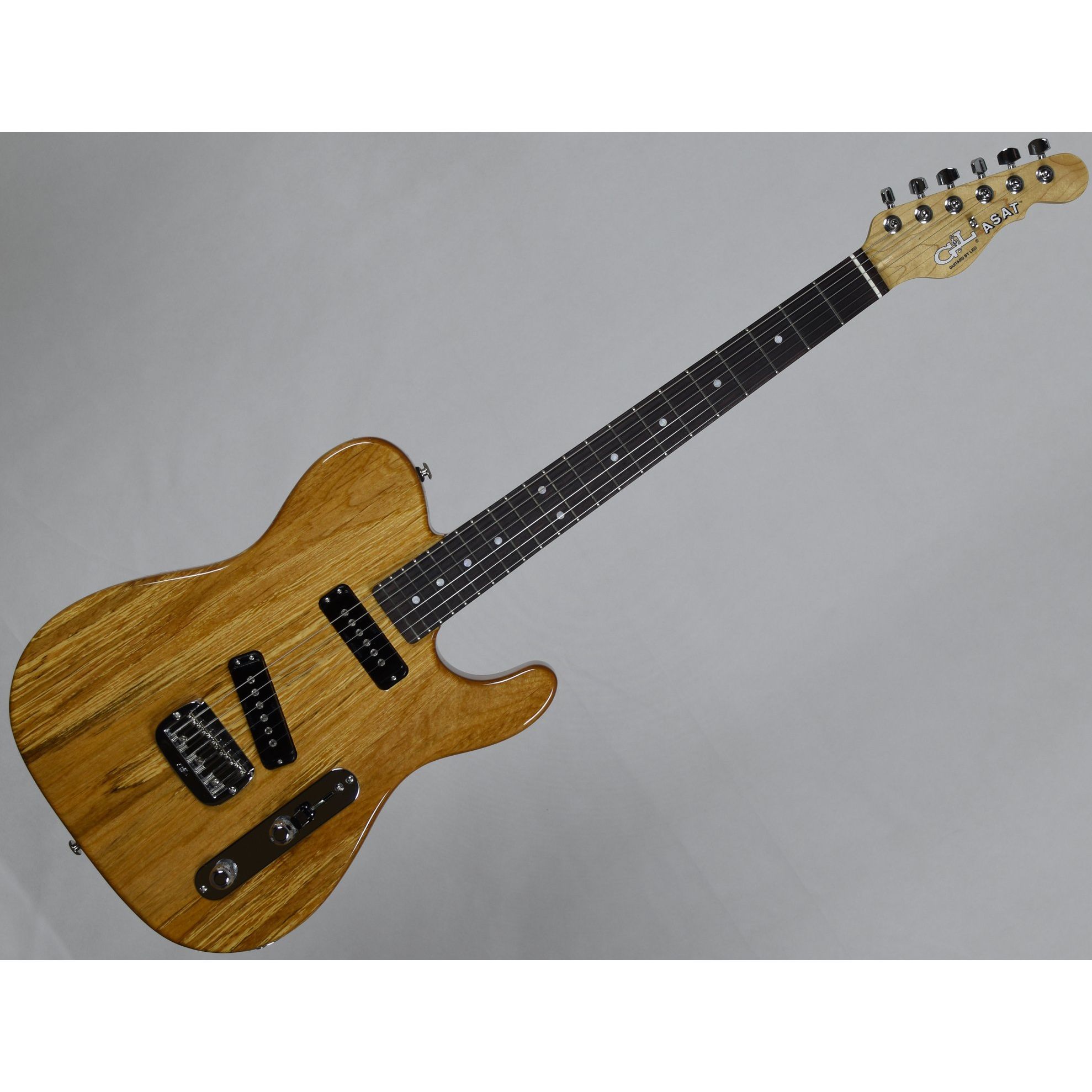 G&L USA ASAT Special Spalted Alder Top Electric Guitar in Natural Gloss  Finish