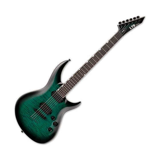 ESP LTD H3-1000 Electric Guitar Black Turquoise Burst sku number LH31000FMBLKTB