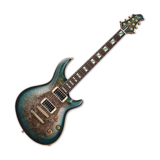 ESP Mystique CTM Electric Guitar See Thru Black Blue Burst sku number EMYSTCTMBMSTBLKBLFD