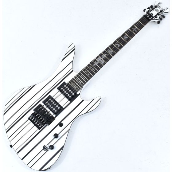 Schecter Synyster Standard Electric Guitar Gloss White Black Pinstripes B-Stock 0057 sku number SCHECTER1746.B 0057