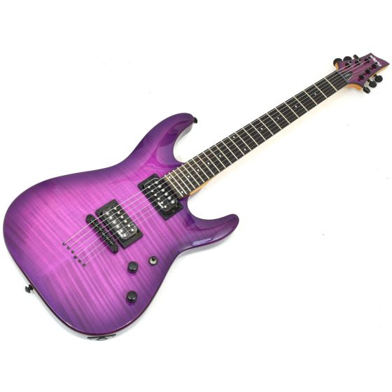 Schecter C-6 Elite Electric Guitar Trans Purple Burst B-Stock 0596 sku number SCHECTER761.B 0596