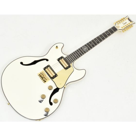 Schecter Wayne Hussey Corsair-12 Semi-Hollow Electric Guitar Ivory B-Stock 0736 sku number SCHECTER267.B 0736