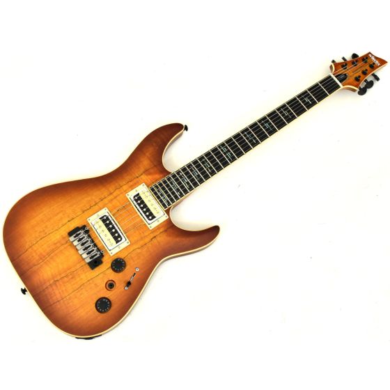 Schecter C-1 Exotic Spalted Maple Electric Guitar Satin Natural Vintage Burst B-Stock 0904 sku number SCHECTER3338.B 0904