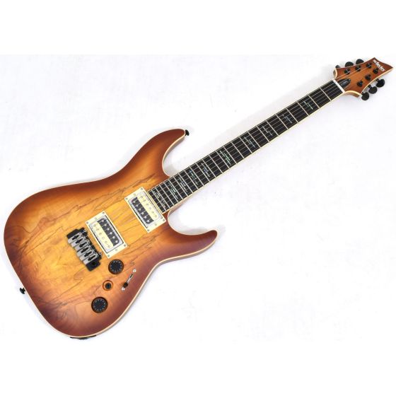 Schecter C-1 Exotic Spalted Maple Electric Guitar Satin Natural Vintage Burst B-Stock 2732 sku number SCHECTER3338.B 2732