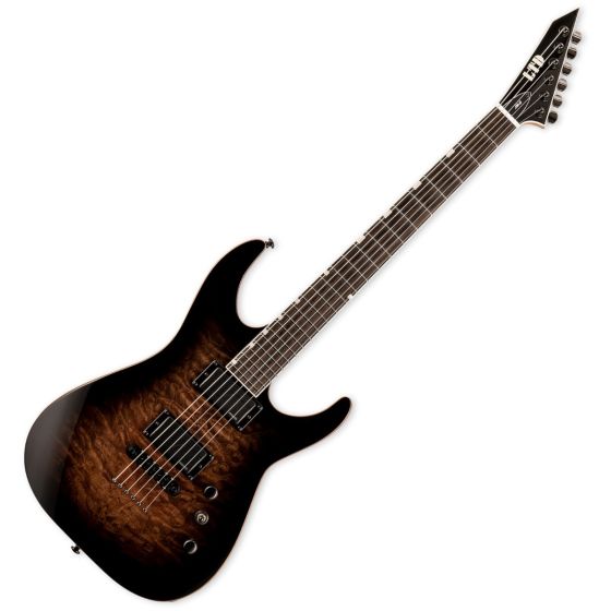 ESP LTD JM-II Josh Middleton Guitar in Black Shadow Burst sku number LJMIIQMBLKSHB