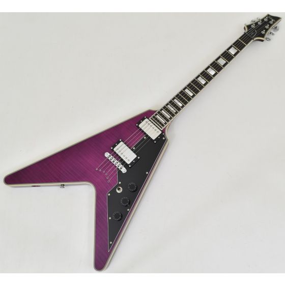 Schecter V-1 Custom Guitar Trans Purple B-Stock 1124 sku number SCHECTER654.B 1124