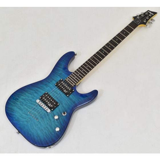 Schecter C-6 Plus Guitar Ocean Blue Burst B-Stock 0134 sku number SCHECTER443.B 0134