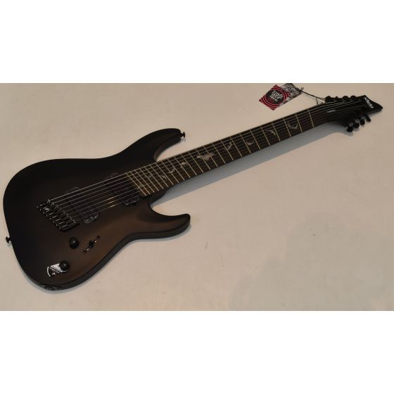 Schecter Damien-8 Multiscale Guitar Satin Black B-Stock 2698 sku number SCHECTER2477.B2698