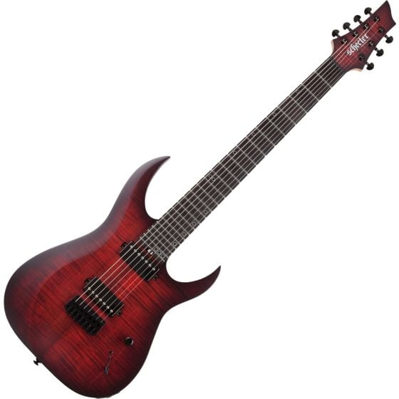 Schecter Sunset-7 Extreme Electric Guitar Scarlet Burst B0599 sku number SCHECTER2573-B0599