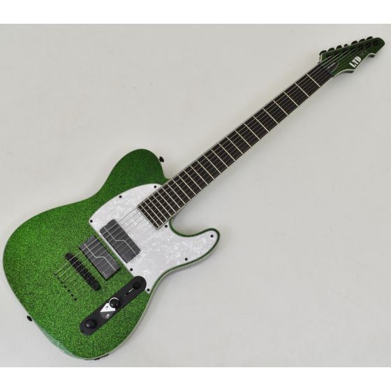 ESP LTD SCT-607B Stephen Carpenter Guitar Green Sparkle B Stock 1447 sku number LSCT607BGSP.B1447