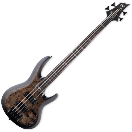 ESP LTD B-4E Burled Poplar Electric Bass Charcoal Burst Satin sku number LB4EBPCHBS