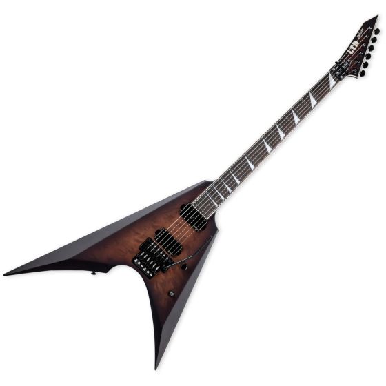 ESP LTD Arrow-1000 QM Guitar Dark Brown Sunburst sku number LARROW1000QMDBSBS