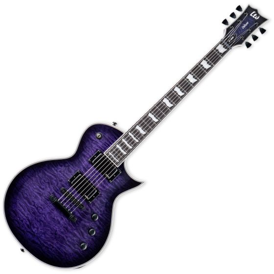 ESP LTD Deluxe EC-1000QM See Thru Purple Sunburst Guitar sku number LEC1000QMSTPSB