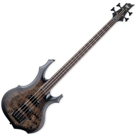 ESP LTD F-4E Electric Bass in Charcoal Burst Satin sku number LF4EBPCHBS