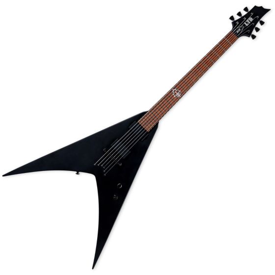 ESP LTD HEX-200 Nergal Electric Guitar Black Satin sku number LHEX200BLKS