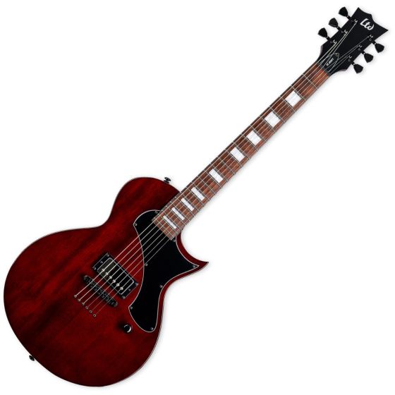 ESP LTD EC-201 Flat Top Guitar See Thru Black Cherry sku number LEC201FTSTBC