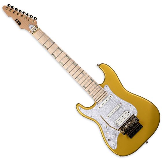 ESP LTD JRV-8FR Javier Reyes Lefty Guitar Metallic Gold sku number LJRV8MGOLH