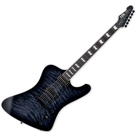 ESP LTD PHOENIX-1000 QM Lefty Guitar See Thru Black Sunburst sku number LPHX1000QMSTBLKSBLH
