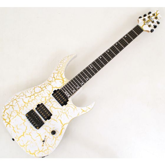 Schecter USA Sunset Extreme 6 White Gold Satin Crackle Guitar sku number SCHECTER7351