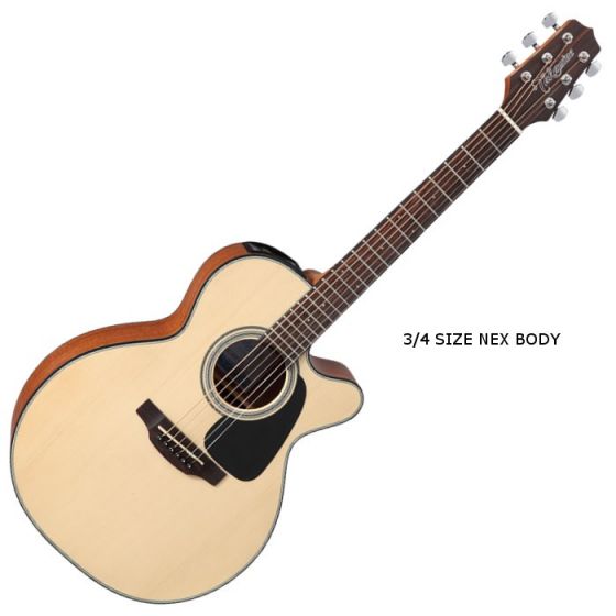 Takamine GX18CE-NS G-Series Mini Acoustic Guitar in Natural Finish sku number TAKGX18CENS
