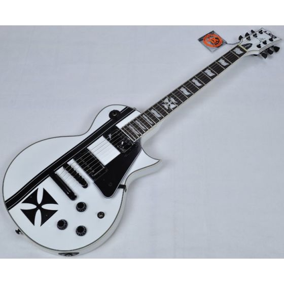 ESP LTD Iron Cross Snow White James Hetfield Guitar with Case B-Stock sku number LIRONCROSSSW.B