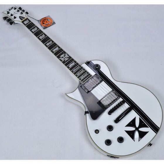 ESP LTD Iron Cross James Hetfield Left Hand Guitar Snow White sku number LIRONCROSSSWLH