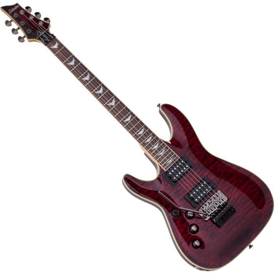 Schecter Omen Extreme-6 FR Left-Handed Electric Guitar in Black Cherry Finish sku number SCHECTER2010