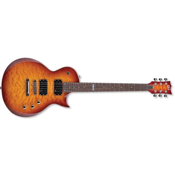 ESP LTD EC-100QM Quilt Maple Faded Cherry Sunburst Guitar sku number LEC100QMFCSB