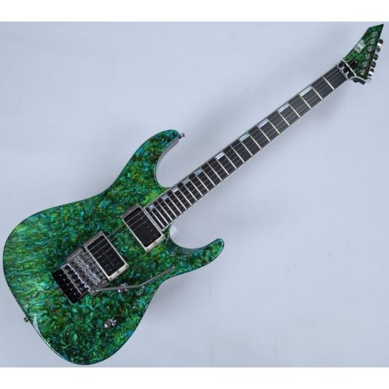 ESP M-II 2016 Exhibition Japan Custom Shop Guitar in Liquid JEM Green Finish sku number EX1617MII