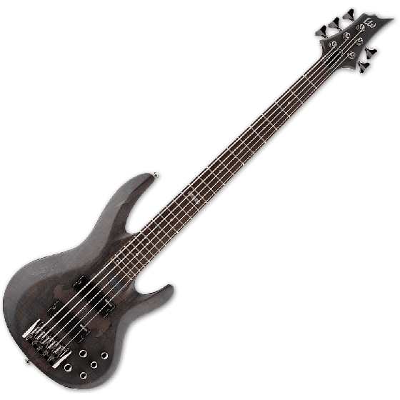 ESP LTD B-205SM Electric Bass in See Thru Black Satin sku number LB205SMSTBLKS