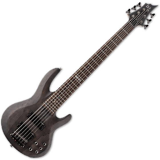 ESP LTD B-206SM Electric Bass in See Thru Black Satin sku number LB206SMSTBLKS