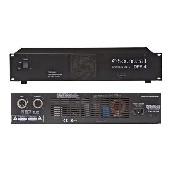 Soundcraft DPS4 Power Supply for MH2 Console sku number RW8033