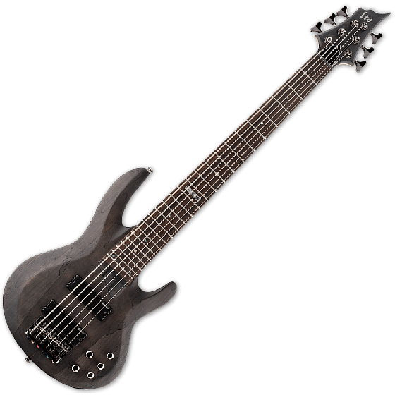 ESP LTD B-206SM Electric Bass in See Thru Black Satin B-Stock sku number LB206SMSTBLKS.B