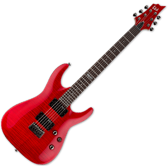ESP LTD H-101FM Electric Guitar in See Thru Red sku number LH101FMSTR