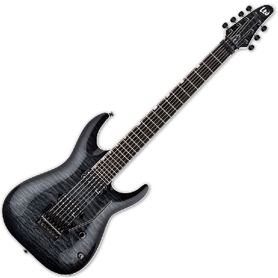 ESP LTD BS-7B Ben Savage 7 strings Baritone Electric Guitar B-Stock sku number LBS7BQMSTBLKSB.B