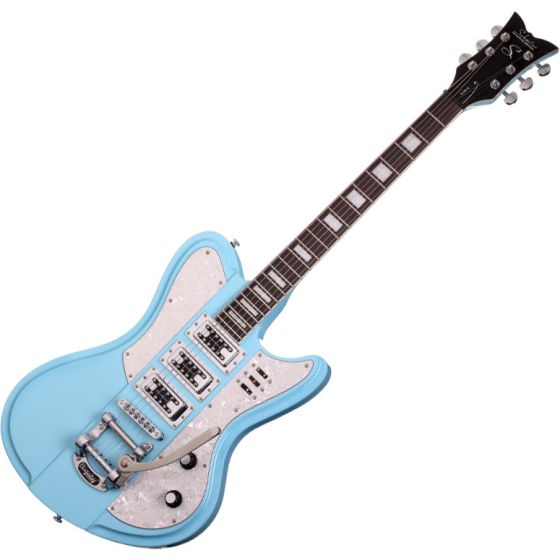 Schecter Ultra-III Electric Guitar in Vintage Blue Finish sku number SCHECTER3155