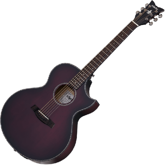 Schecter Orleans Stage Acoustic Guitar in Vampyre Red Burst Satin Finish sku number SCHECTER3710