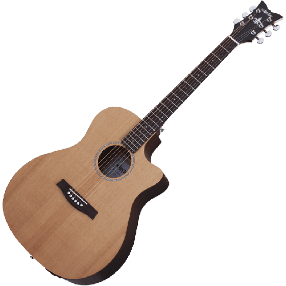 Schecter Deluxe Acoustic Guitar in Natural Satin Finish sku number SCHECTER3715