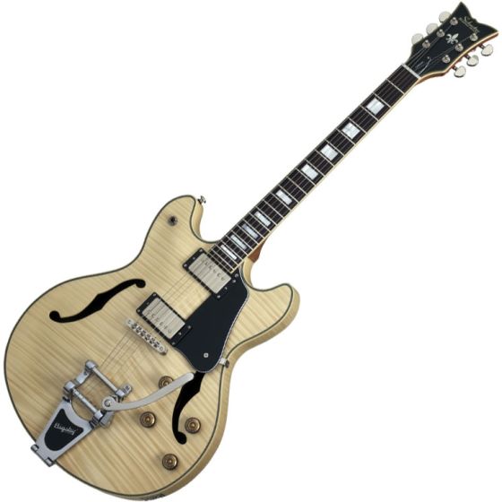 Schecter Corsair Custom Semi-Hollow Electric Guitar in Natural Pearl Finish sku number SCHECTER1867