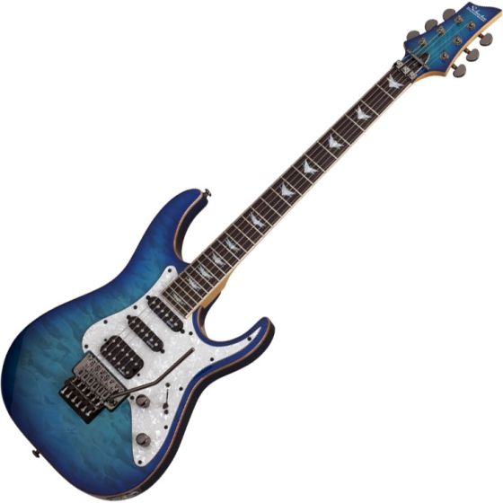 Schecter Banshee-6 FR Extreme Electric Guitar in Ocean Blue Burst Finish sku number SCHECTER1994