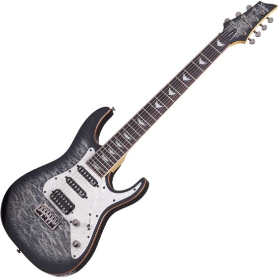 Schecter Banshee-7 Extreme Electric Guitar in Charcoal Burst Finish sku number SCHECTER1998