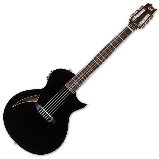 ESP LTD TL-6N Nylon String Acoustic Electric Guitar in Black Finish sku number LTL6NBLK