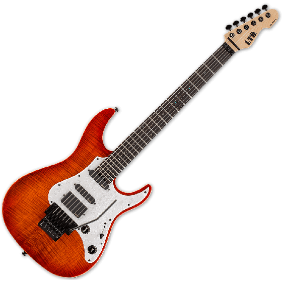 ESP LTD SN-1000FR Electric Guitar in Copper Sunburst sku number LSN1000FRFMRCPRSB