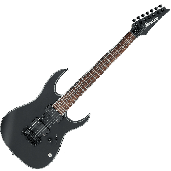Ibanez RG Iron Label RGIR37BFE 7 String Electric Guitar in Black Flat sku number RGIR37BFEBKF
